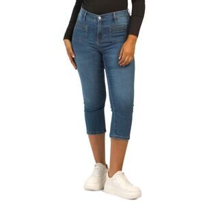 NWT Nicole Miller Women's Soho High Rise Denim Capri Jeans